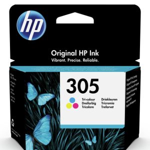 HP 305 Original Ink Cartridge – Tri-Colour Cyan Magenta Yellow 3YM60AE