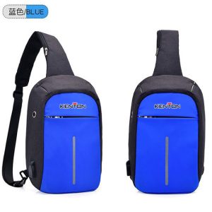 SINGLE STRAP ANTI THEFT LAPTOP BLUE BACKPACK