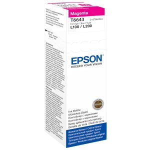 EPSON T6643 MAGENTA INK BOTTLE 70ML INK
