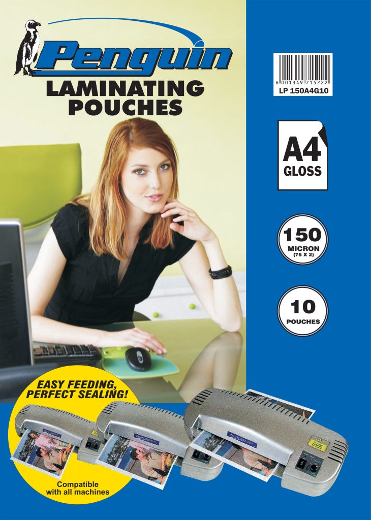PENGUIN LP150A3G LAMINATING POUCHES 150 MICRON GLOSS IT Channel