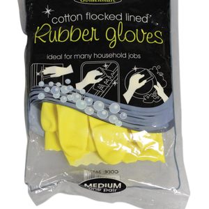 RUBBER GLOVES MEDIUM