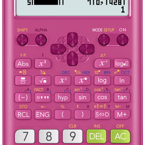 CASIO FX-82ZA PLUS II SCIENTIFIC CALCULATOR PINK